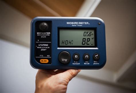 moisture meter beeps along the foundation|drywall moisture meter example.